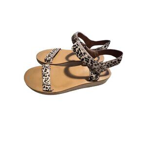 The Maggie Madewell Sandal Spotted Leopard Size 10